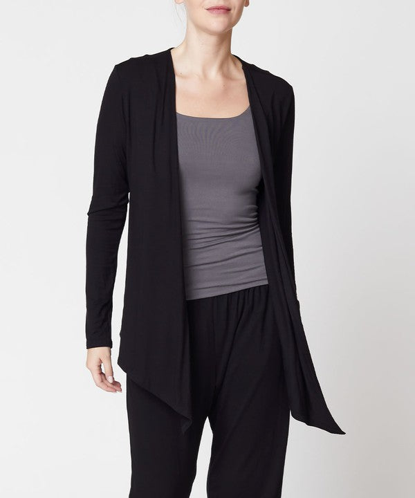 BAMBOO tie front cardigan