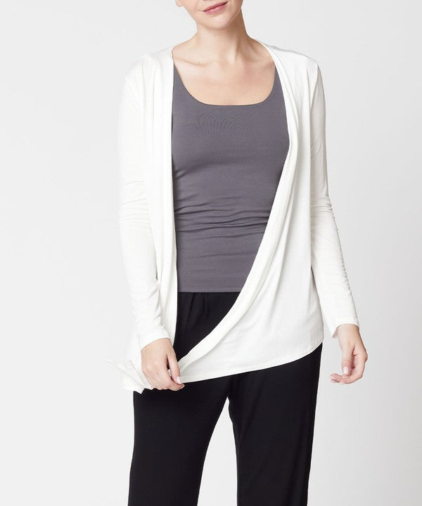 BAMBOO tie front cardigan