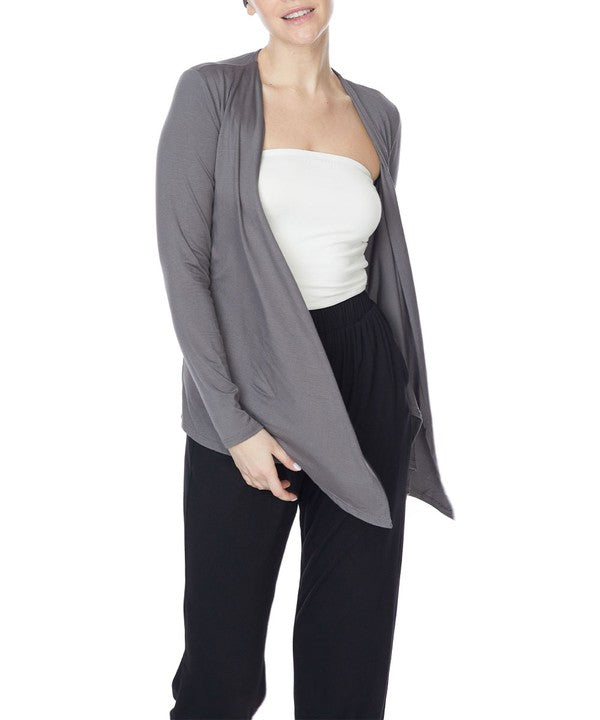 BAMBOO tie front cardigan