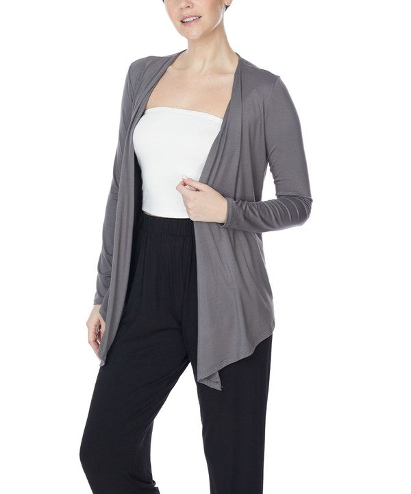 BAMBOO tie front cardigan