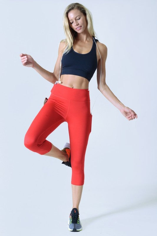 FAST & FREE pocket capri leggings