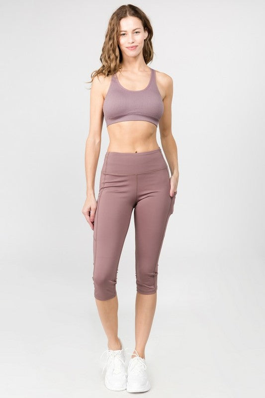 FAST & FREE pocket capri leggings