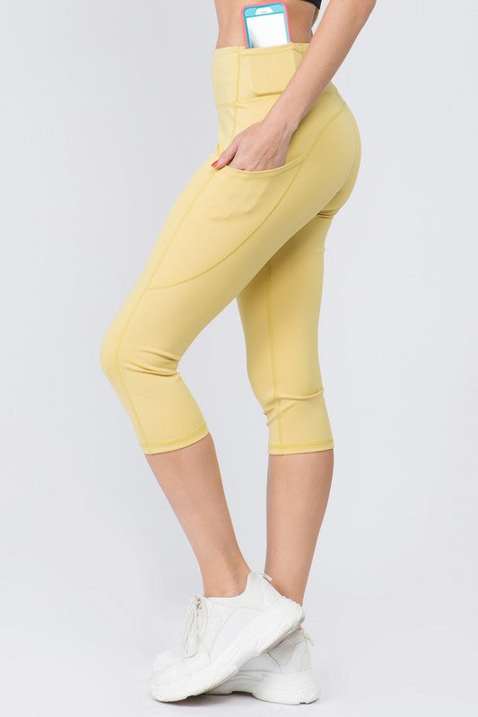 FAST & FREE pocket capri leggings