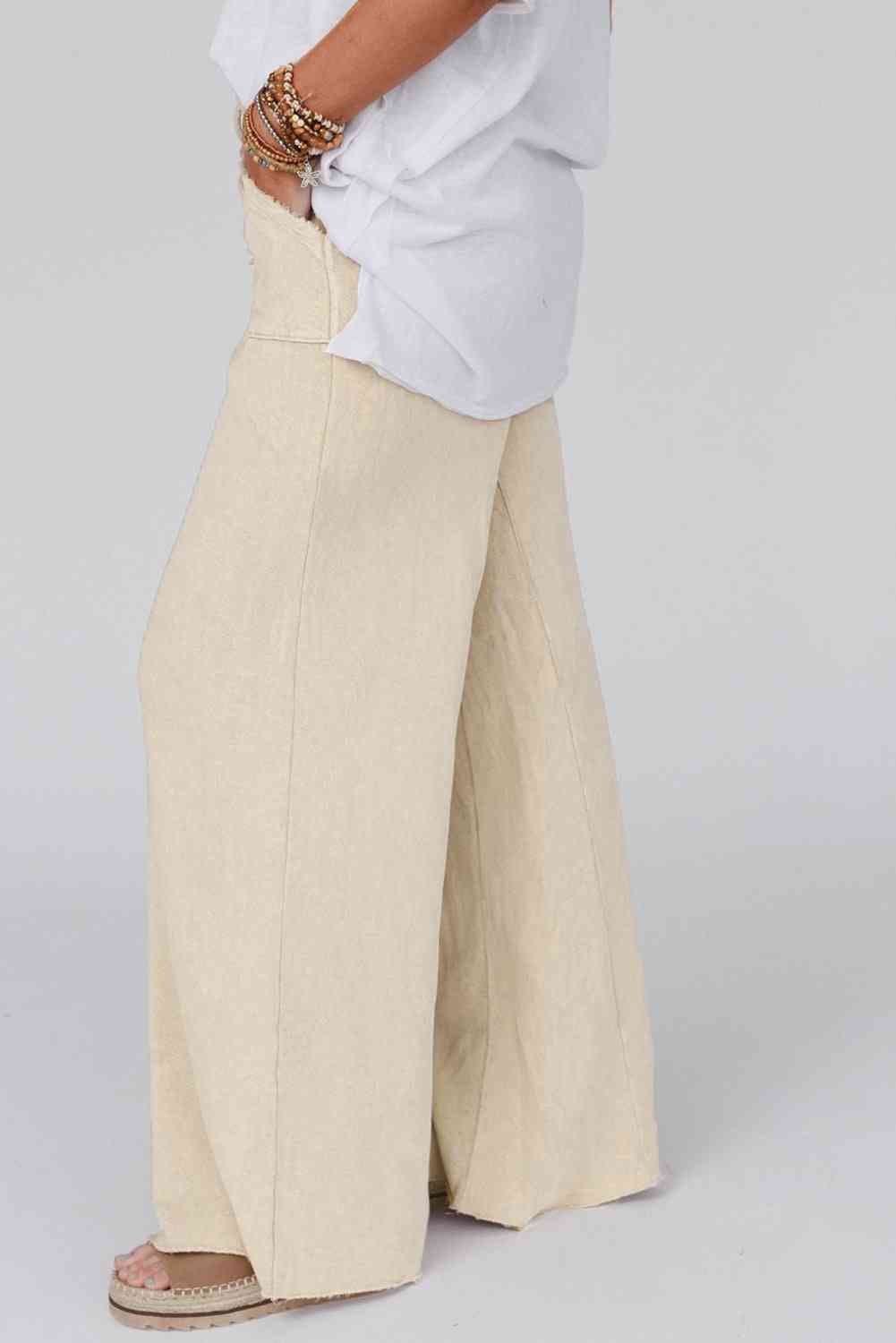 LET IT BE wide leg pocketed pants