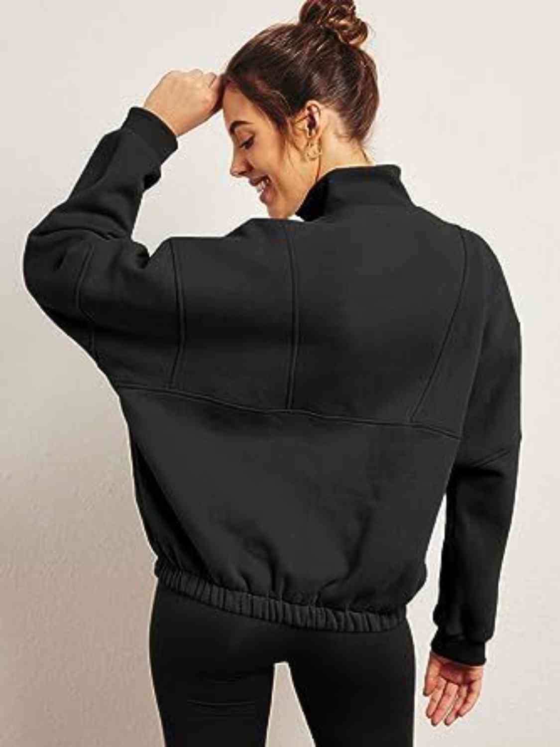 SUNDOWN half-zip pullover