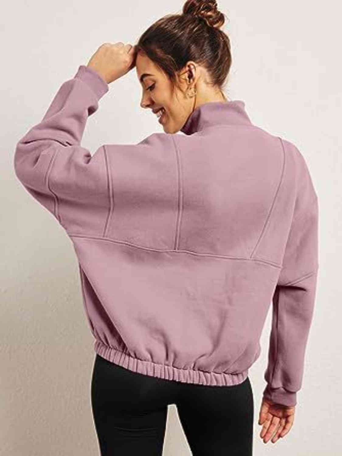 SUNDOWN half-zip pullover