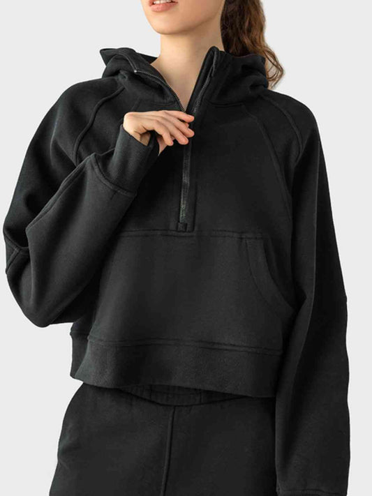 SUNDOWN half-zip hoodie