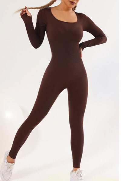 SECOND SKIN catsuit - coffee